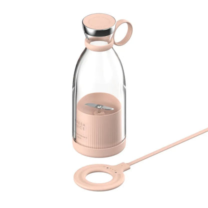 Portable UCB Juicer Blender 350ml _Reachargeable Mini Smoothie Maker for Travel(6 Blades)